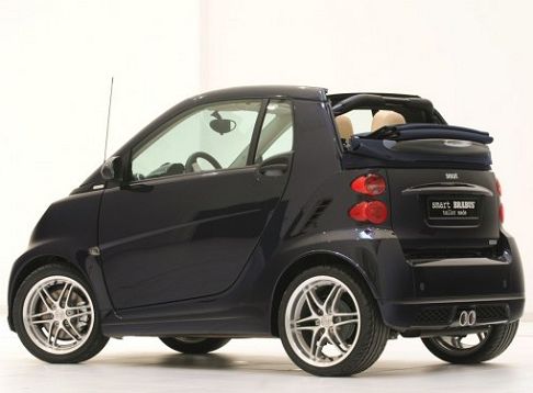 Smart - Smart Fortwo Brabus Le Bleu cabrio con tettucio aperto width=