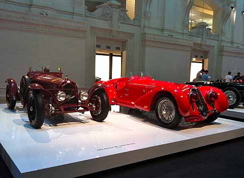 Alfa Romeo - Alfa Romeo 8C 2300 Monza del 1931 e la  Alfa Romeo 8C 2900 B Spider Corsa Mille Miglia carrozzata da Touring collezione esclusiva di Ralph Lauren esposta all´Arte dell´Automobile di Parigi width=