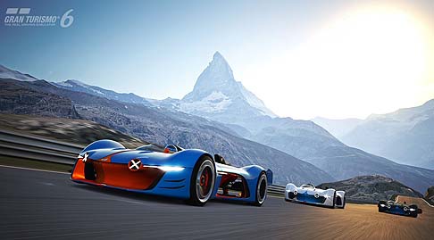 Alpine - Virtual car destinata al videogioco Granturismo 6 di Playstation, la Alpine Granturismo 6 nasce anche per celebrare i 60 anni del marchio Alpine, da sempre sinonimo di innovazione in fatto di sportività. width=