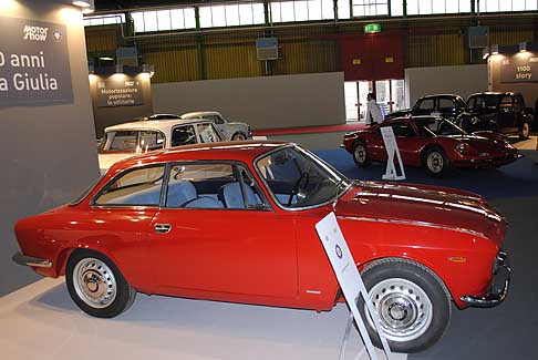 Bologna Motor Show - Auto storica Alfa Romeo Giulia foto di archivio by Automania del Motor Show 2012. Viene annullata l´edizione del Salone di Bologna 2015