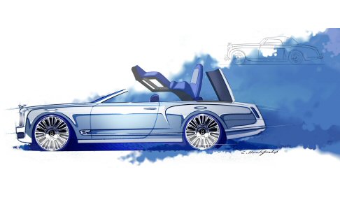 Bentley - Rivolto ai clienti più raffinati nella ricerca di prestigio, esclusività e design contemporaneo, il concept di Mulsanne in versione a cielo aperto non deluderà chi la attende. width=