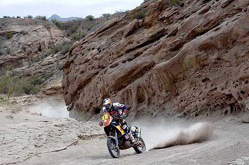 KTM - Biker Despres Cyril moto KTM 450CC Rally arrivato secondo nella tappa ma leader nella classifica generale width=