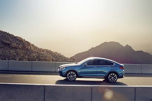 BMW - L’innovazione è ulteriormente rappresentata dalla BMW Concept X4, che combina il look muscoloso di un modello BMW X con il carattere sportivo di una coupè. width=