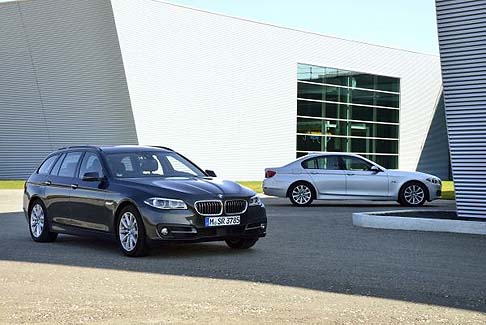 BMW - La nuova generazione di motori per la BMW Serie 5 assicura nuovi standard in fatto di efficienza nel segmento di appartenenza. width=