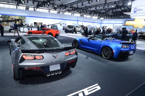 Chevrolet - Corvette Z06 convertible supercar allo stand Chevrolet al New York Auto Show 2014 width=