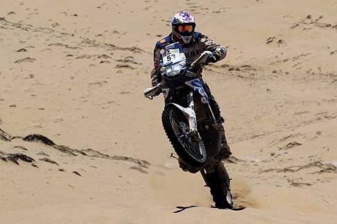 Dakar 2013 - Dakar 12° stage biker Verhoestraete Frank moto rally shecko vincitore di tappa width=