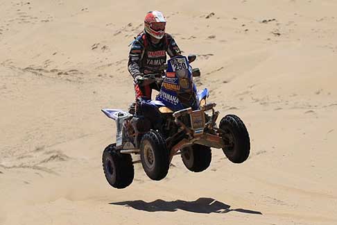 Dakar 2013 - Dakar 12° stage quads Yamaha di Marcos Patronelli leader classifica generale width=
