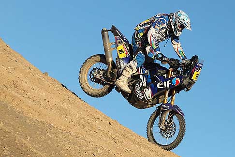 Yamaha - Dakar 2012 -10° stage che collega Iquique Arica con la moto Yamaha 450 YZF Rally del biker francese Olivier Pain  width=