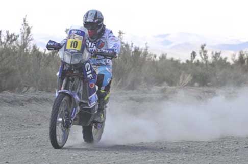 Dakar 2013 - Dakar 2013 VII stage centauro David Casteu su moto Yamaha 450 YZF Rally width=
