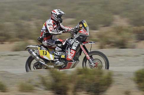 Dakar 2013 - Dakar 2013 biker Farres Guell Gerard cu motocoss Wild Wolf width=