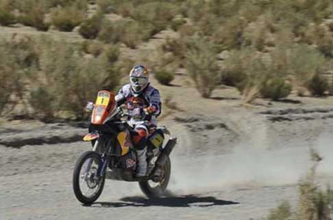 Dakar 2013 - Dakar 2013 VII stage biker Cyril Despres motocross KTM Rally width=