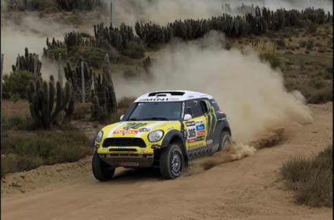Dakar 2013 - Dakar 2013 la Mini di Nanni Roma che vince il 14° stage width=