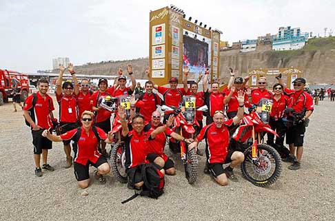 I Tappa Lima - Pisco - Al via la Dakar 2013 Team Honda width=