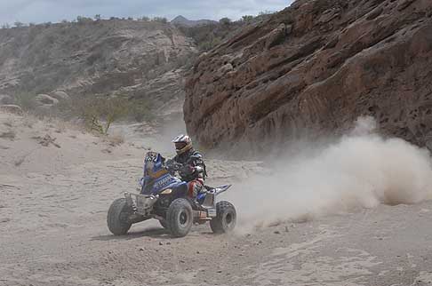 Yamaha - Dakar 5^ tappa - Quads di Marcos Patronelli su Yamaha Raptor 700 che ha vito la 5^ tappa width=