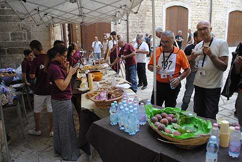5^ tappa Acquaviva delle Fonti - Degustazione prodotti tipici pugliesi per i partecipanti, nell´atrio comunale di Acquaviva width=