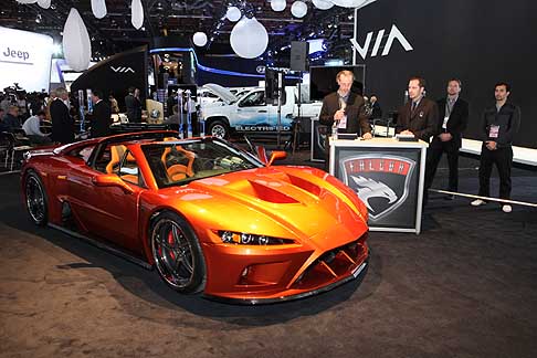 Falcon - Supercar Falcon F7 della Mach7 Motorsports al Detroit Auto Show 2012 width=