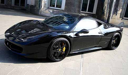 Ferrari - Ferrari 458 Black Carbon Edition fiancata supercar width=