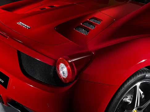 Ferrari - Ferrari 458 spider dettaglio retro vettura e luci width=