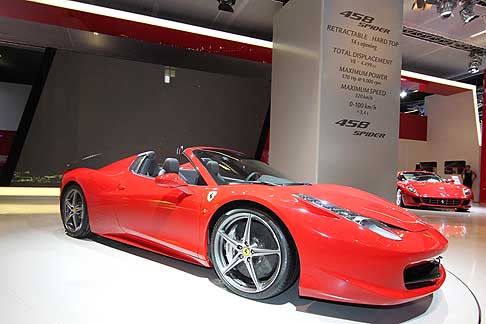 Ferrari - Ferrari 458 Spider in anteprima al Motor Show di Francoforte width=