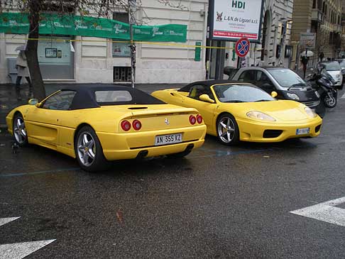Telethon - Yellow Ferrari Cabrio a Roma per la raccolta fondi di Telethon. Foto by Carlito width=