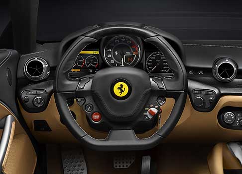 Ferrari - Ferrari F12berlinetta interni e volante con cambio di F1 width=