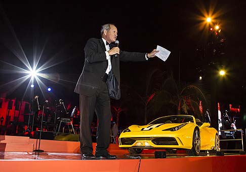 Ferrari - Tra gli ospiti, erano presenti l’attrice Megan Fox, il conduttore televisivo Mario Lopez, il campione di polo Nacho Figueras e la moglie Delfina Blaquier, l’imprenditore Robert Herjavec, il regista Michael Mann, e i piloti Derek Hill e Dan Gurney. width=