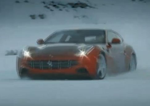 Ferrari - Prova sulla neve della Ferrari FF width=