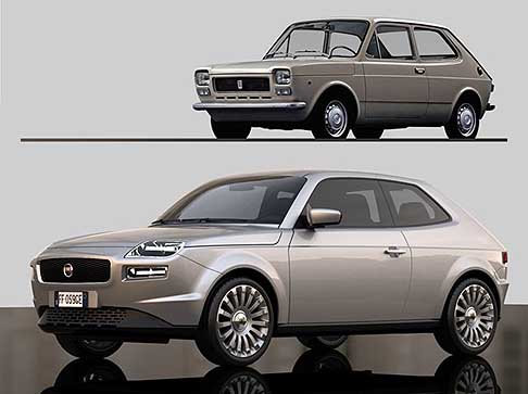 Fiat - Fiat 127 futuro e passato. Auto storica Fiat 127 è futuristica Concept cars width=