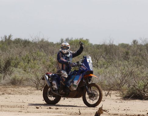 KTM - 13^ tappa Dakar 2011 moto KTM 690 Rally con Christian Califano width=