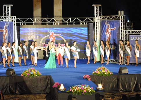 Miss Reggio Calabria - Le due finaliste per la fascia di Miss Venere del Mediterraneo ai Tesori del Mediterraneo 2012 a Reggio Calabria width=