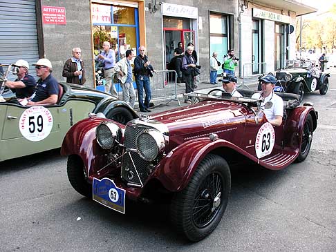 Jaguar - Jaguar SS100 del 1938 con il driver Muller e codriver Manetsch al GP Nuvolari 2012 width=