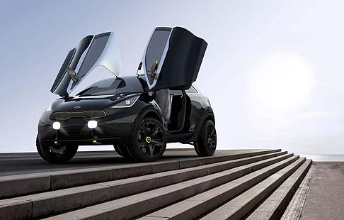Kia - L’interessante Kia Niro Concept sarà in compagnia nello stand coreano con la nuova generazione della Kia Soul. width=