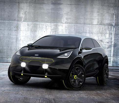 Kia - Nota con la denominazione in codice di KED-10, la concept Niro anticipa il futuro stilistico del brand nell’affollato segmento B.  width=