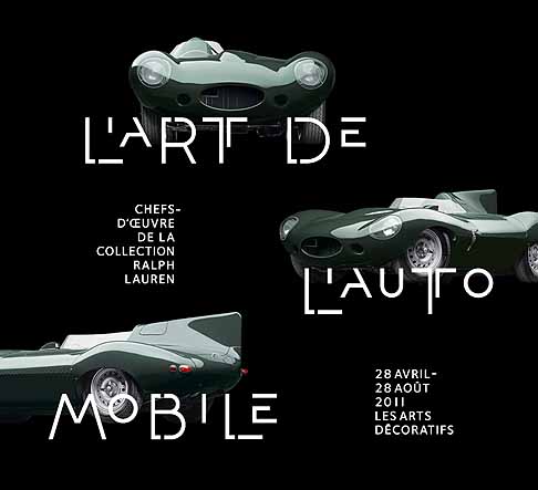Collezione Ralph Lauren - Locandina L´art de automobile Parigi per la mostra eslusiva di auto classiche di Ralph Lauren width=