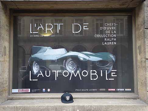 Collezione Ralph Lauren - Locandina al Museo di arti decorative a Parigi per la Kermesse L´Art de Automobile by Ralph Lauren width=
