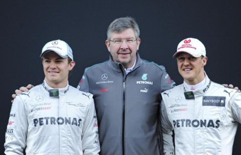 Mercedes - “Già la scorsa settimana, quando l'abbiamo guidata per la prima volta, la W03 ci ha trasmesso da subito buone sensazioni”, dice Schumacher.  width=