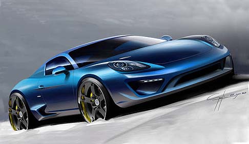 STUDIOTORINO - Derivata dalla tedesca Porsche Cayman, la vettura si ispira nella denominazione ad uno dei più suggestivi passi alpini del Piemonte posto ad un'altitudine di 2083 m. width=