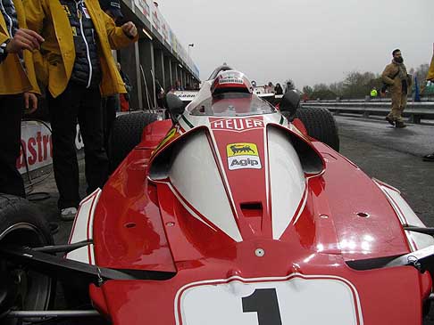 Film di Niki Lauda - Monoposto Ferrari 313 T2 del pilota Niki Lauda nel Film Rush con regia di Ron Howard width=