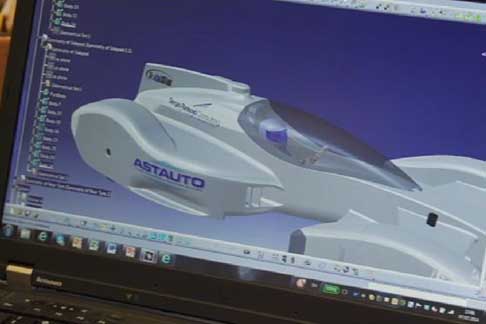 Race car futuristica - Monoposto del futuro progettato dal design Sergio Rinland width=