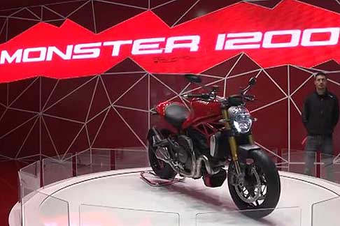 Ducati - Moto Ducati Monster 1200 all´Eicma 2013 di Milano width=