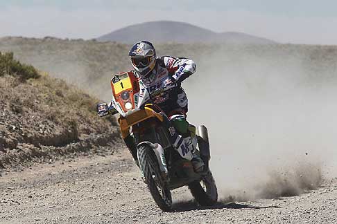 Moto KTM - Moto KTM 450CC guidata dal centauro Marc Coma nella tappa San Rafael - San Juan width=