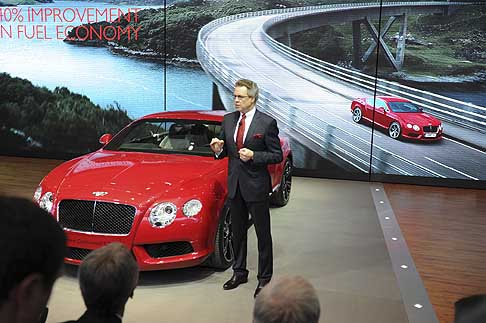 Bentley - Al North American International Auto Show la New Bentley Continental GT V8 Reveal con il Ceo Wolfgang Durheimer width=
