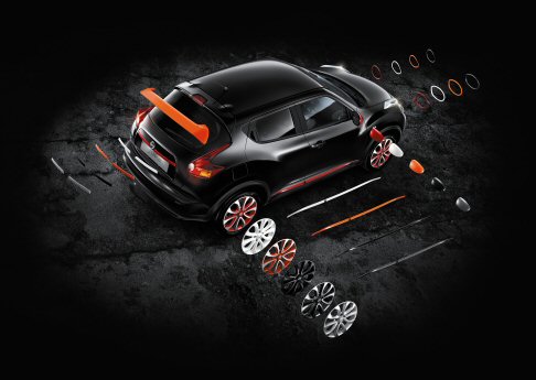 Nissan - È stato introdotto un nuovo programma di personalizzazione dedicato a Juke, il cui design innovativo e dal grande appeal potrà essere cucito seguendo la personalità del cliente. width=