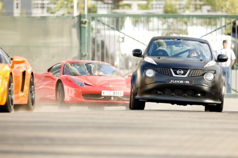 Nissan - I nuovi Juke-R saranno ancora più potenti rispetto alla concept car originaria, il cui debutto internazionale è avvenuto a Dubai nel recente salone dell’automotive, richiamando l’attenzione di potenziali acquirenti.  width=