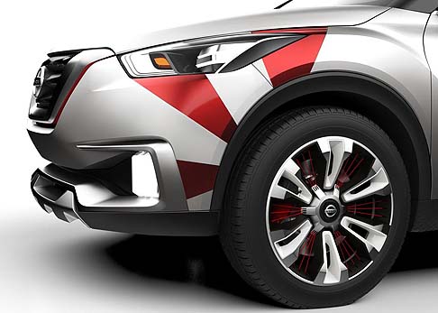 Nissan - Inediti i cerchi da 19pollici, ispirati ai tridenti, diversi rispetto a quelli della concept car presentata durante il Salone di San Paolo.  width=