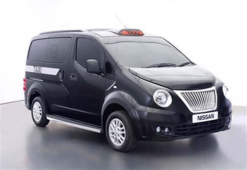 Nissan -  Ridisegnato per essere immediatamente riconoscibile come uno dei black cabs londinesi, Nissan NV200 adotta soluzioni estetiche e funzionali specifiche per le esigenze del trasporto cittadino.  width=