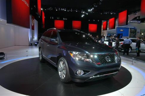 Nissan - La show car Nissan Pathfinder Concept recita il ruolo di protagonista nello stand Nissan di Detroit, per contendere ai numerosi rivali del segmento l’interesse dell’esclusiva clientela cui si rivolge.  width=