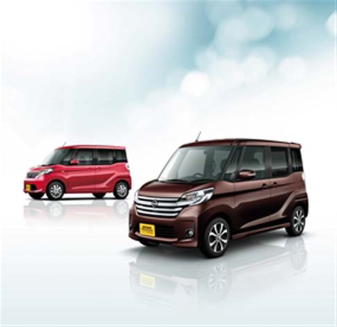 Nissan - Il secondo modello della gamma di minicar Nissan DAYZ ROOX è sviluppato in altezza e si distingue per la carrozzeria dinamica e l’abitacolo elegante e spazioso. width=