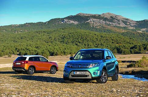 Suzuki - Nuova Vitara è proposta nella motorizzazioni 1.6 benzina (M16) e 1.6 diesel (D16AA). width=