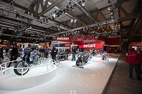Ducati - Panoramica stand Ducati al salone del motociclo Eicma 2012 width=